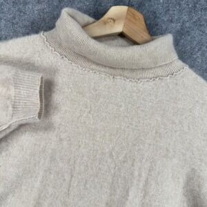 Free People So So High So Low Mock-neck/Turtleneck Boxy Sweater 100% Cashmere